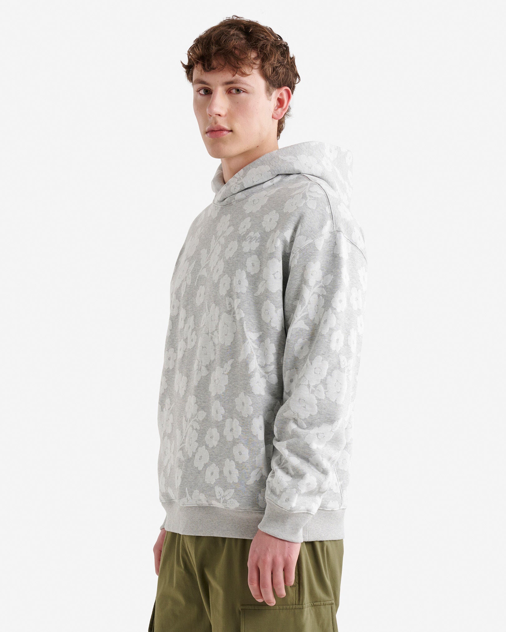 Floral Jacquard Hoodie