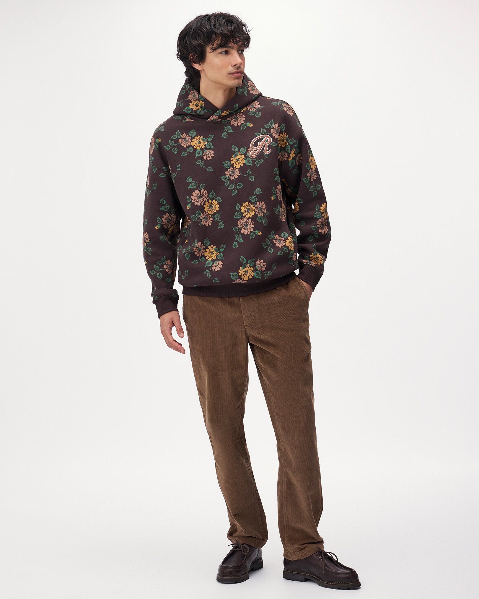Floral Print Hoodie
