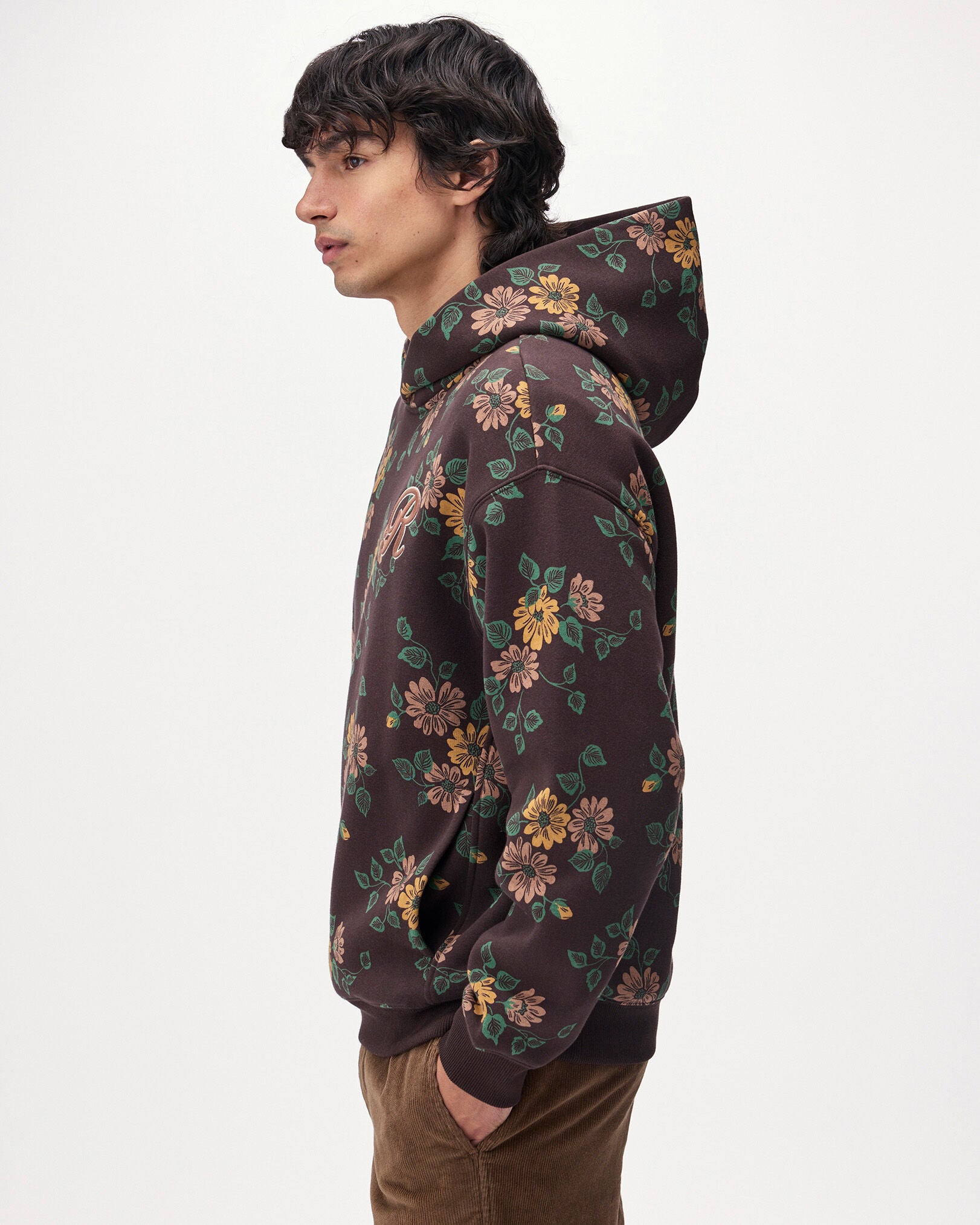 Floral Print Hoodie