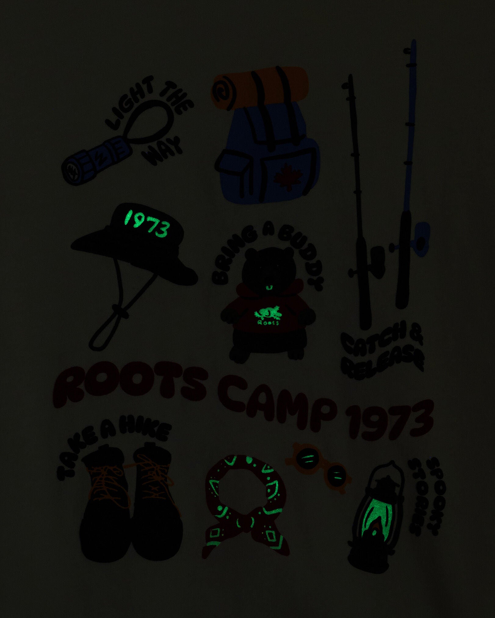 Kids Glow In The Dark Camp T-Shirt