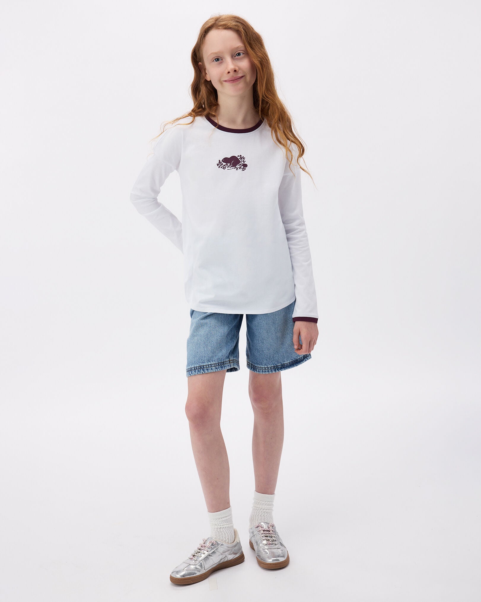 Girls Cooper Pop Relaxed Long Sleeve T-Shirt