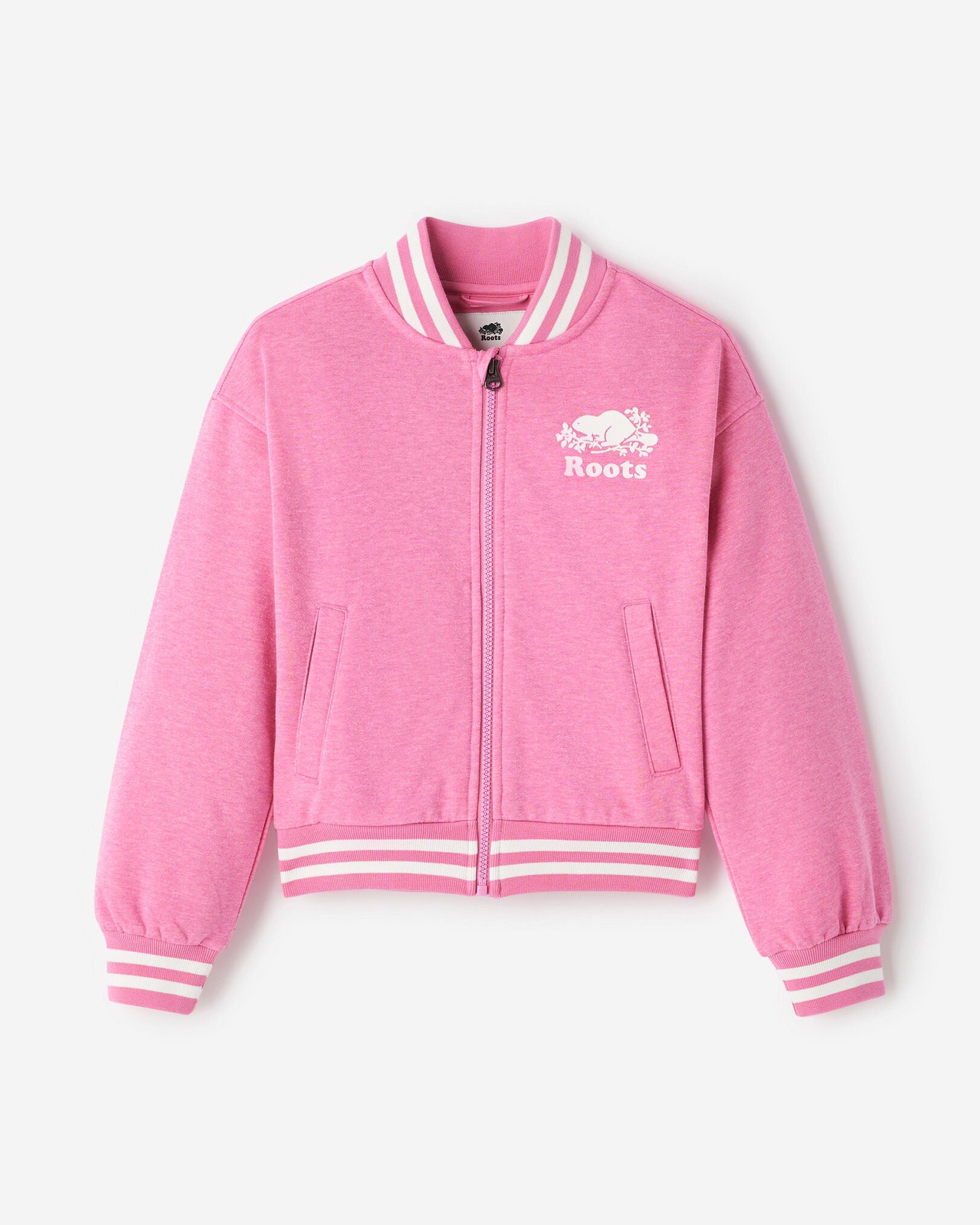 Girls Cooper Sparkle Varsity Jacket