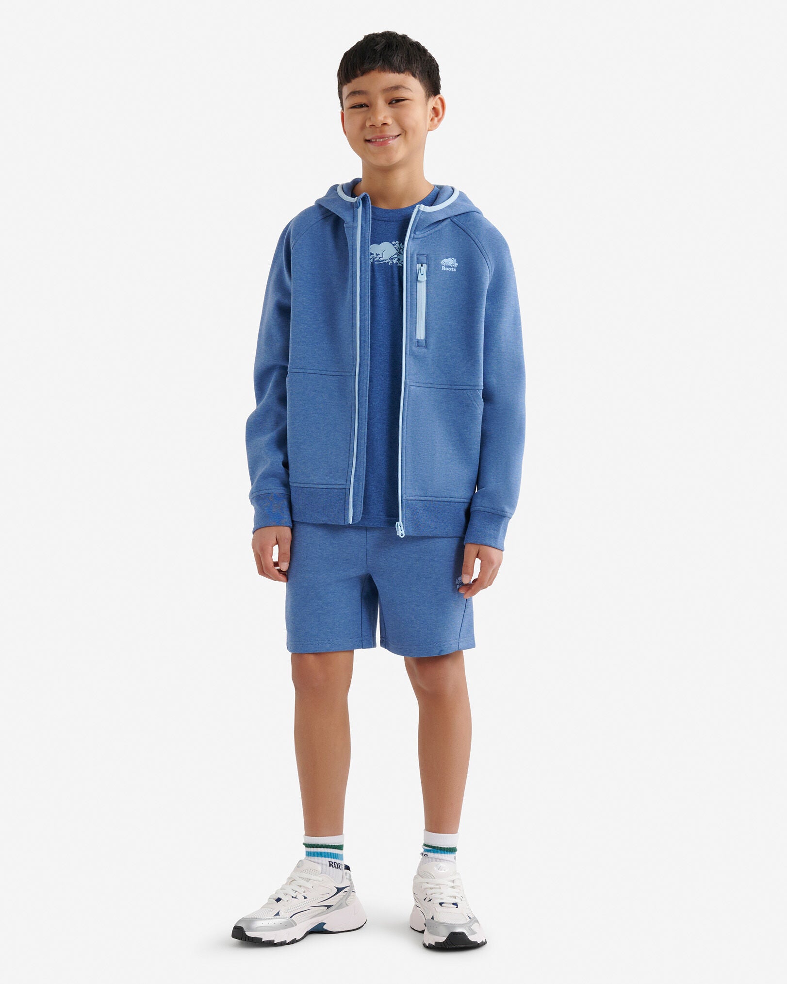 Kids Recover Interlock Full Zip Hoodie