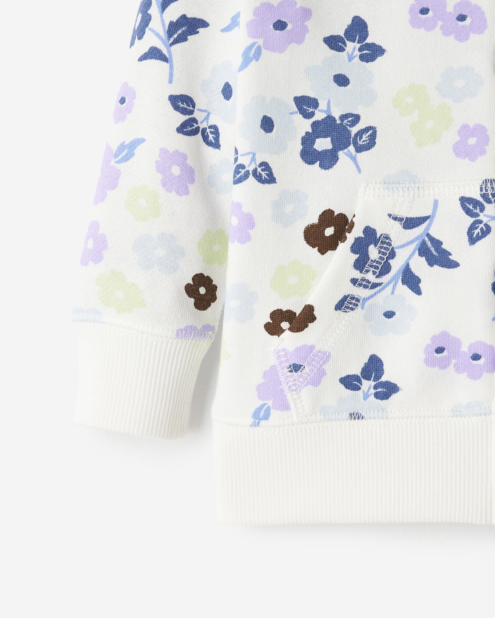 Baby Floral Full Zip Hoodie