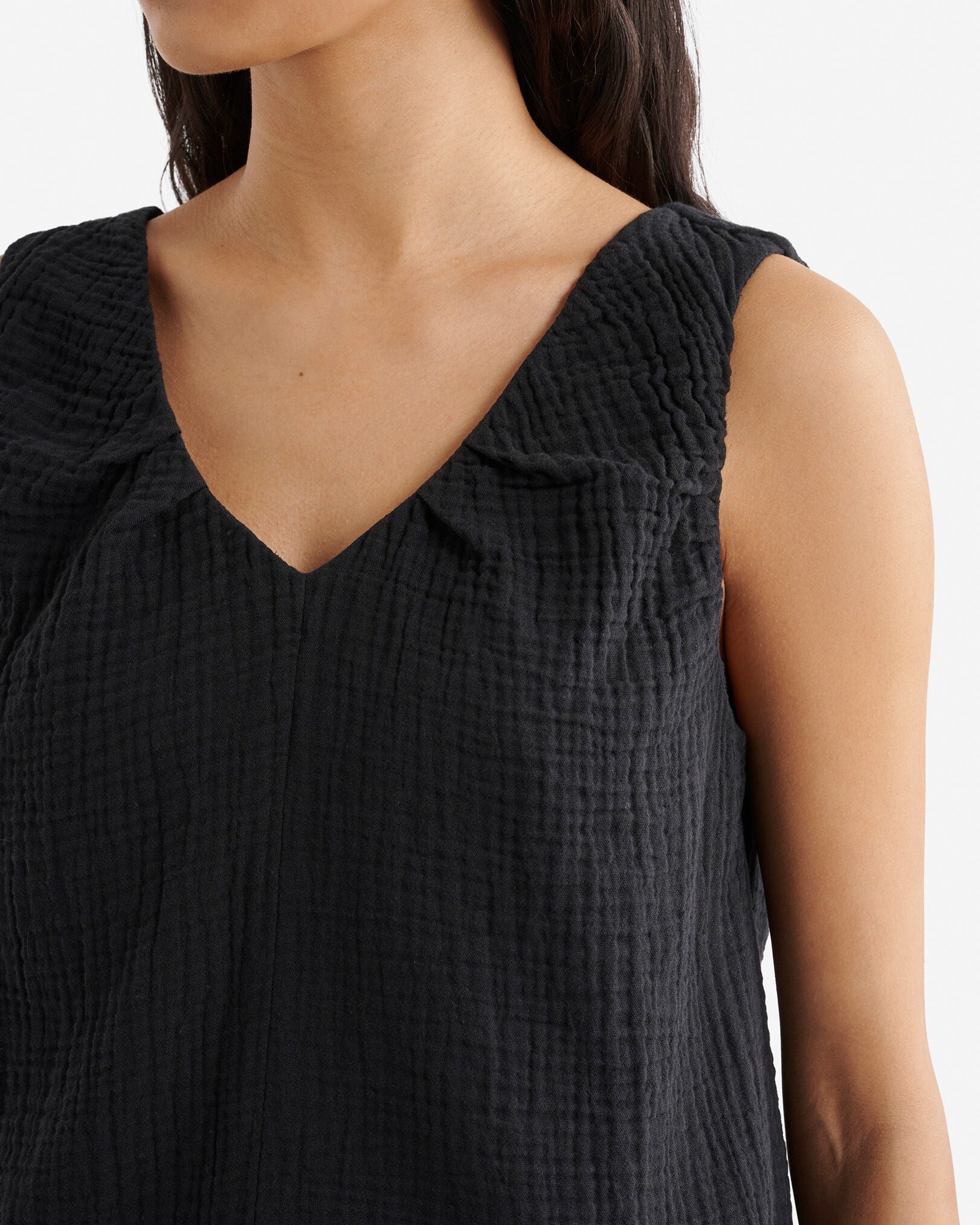 Isla Cotton Gauze Gathered Tank
