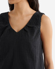 Isla Cotton Gauze Gathered Tank