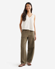 Isla Cotton Gauze Gathered Tank