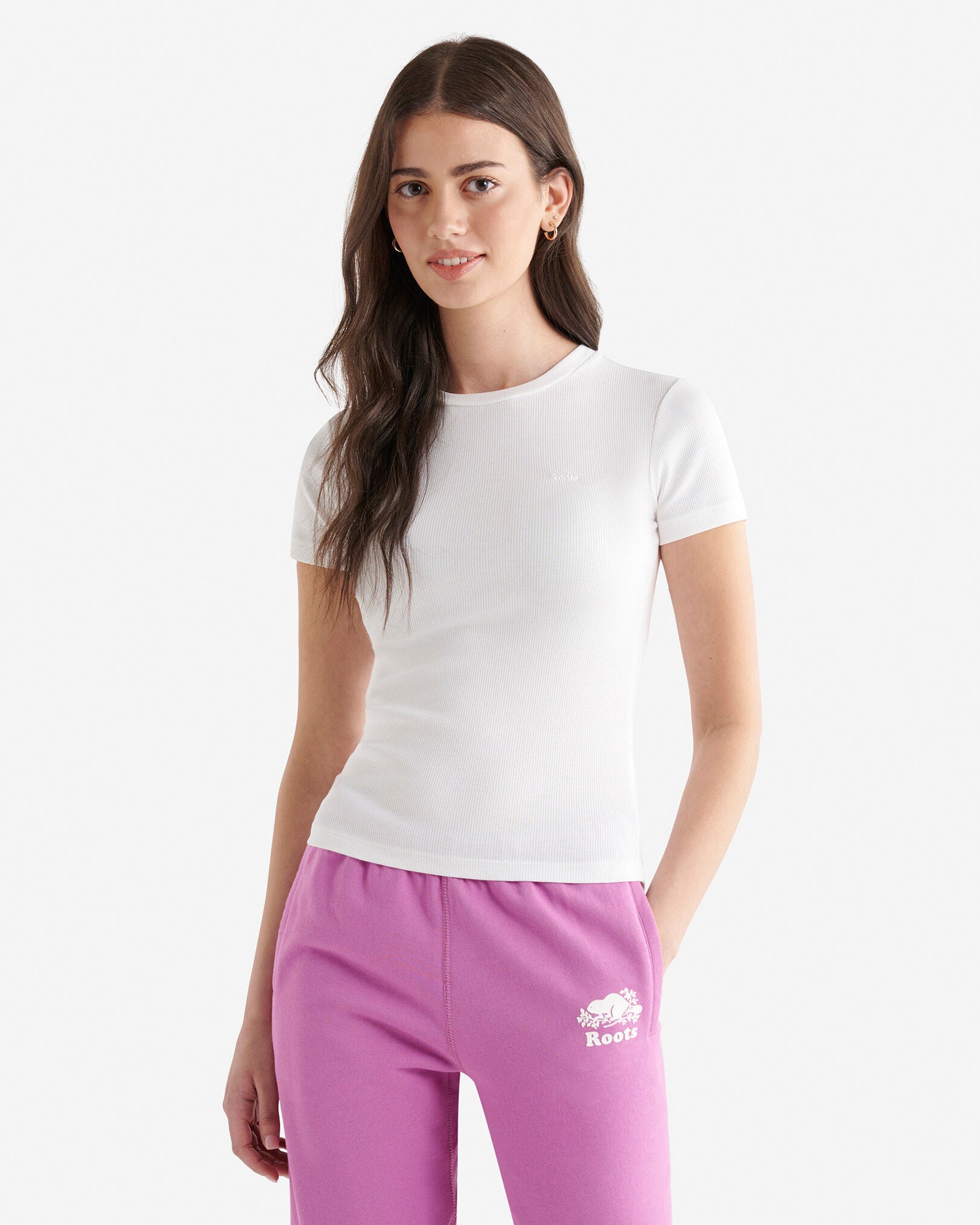 Roam Rib Fitted Short Sleeve Top