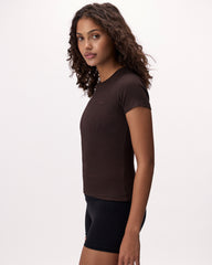 Roam Rib Fitted Short Sleeve Top