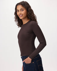 Roam Rib Fitted Long Sleeve Top