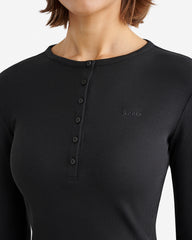 Roam Rib Fitted Long Sleeve Henley
