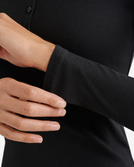 Roam Rib Fitted Long Sleeve Henley