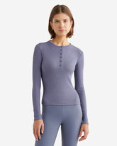 Roam Rib Fitted Long Sleeve Henley