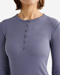 Roam Rib Fitted Long Sleeve Henley