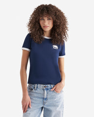 Womens Organic Cooper Ringer T-Shirt