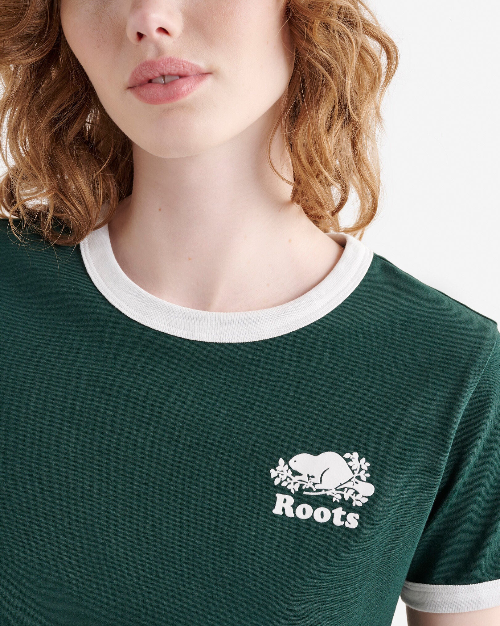 Womens Organic Cooper Ringer T-Shirt