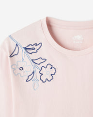 Womens Roots Script Floral T-Shirt