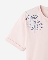 Womens Roots Script Floral T-Shirt