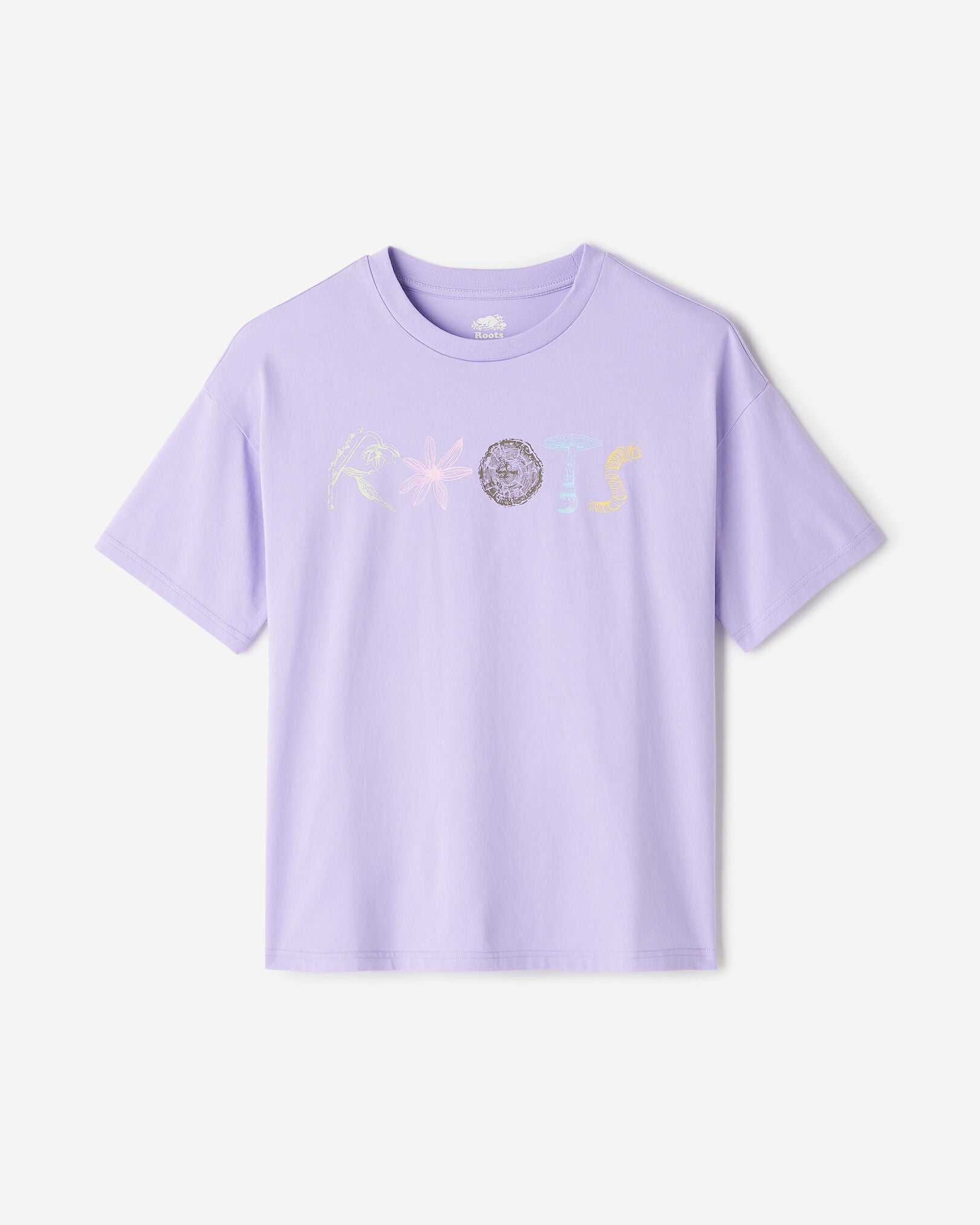 Womens Roots Nature Stamp T-Shirt