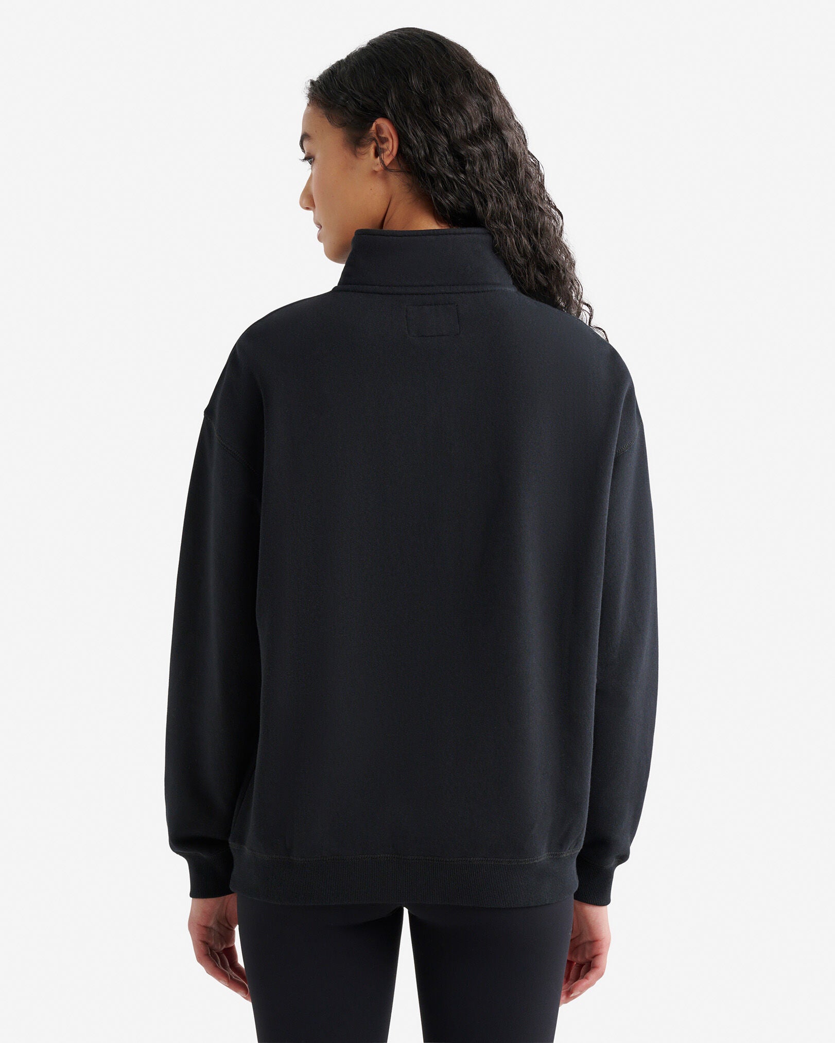 Organic Cooper Relaxed Quarter Zip Stein