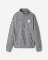 Organic Cooper Relaxed Quarter Zip Stein