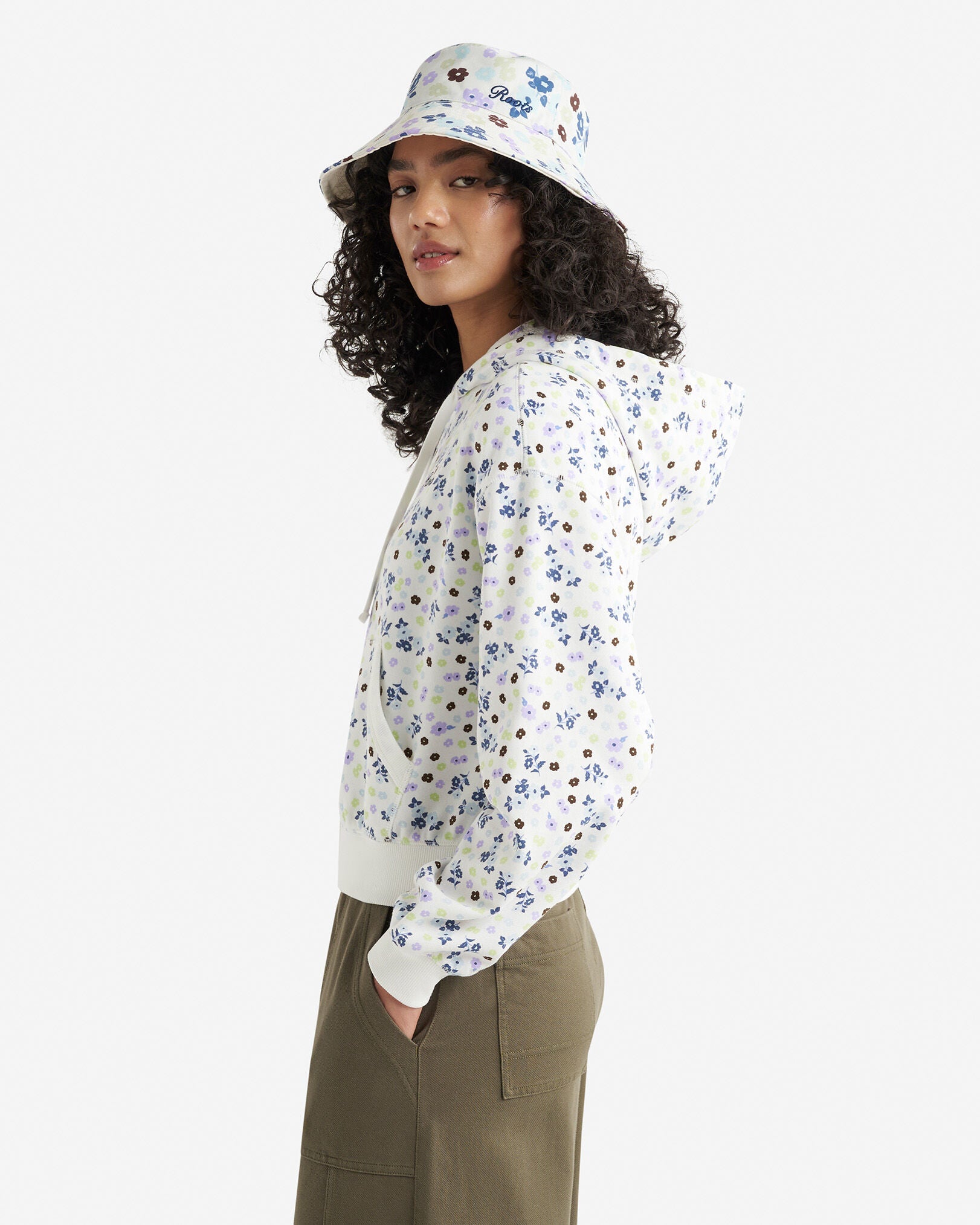 Roots Floral Full Zip Hoodie
