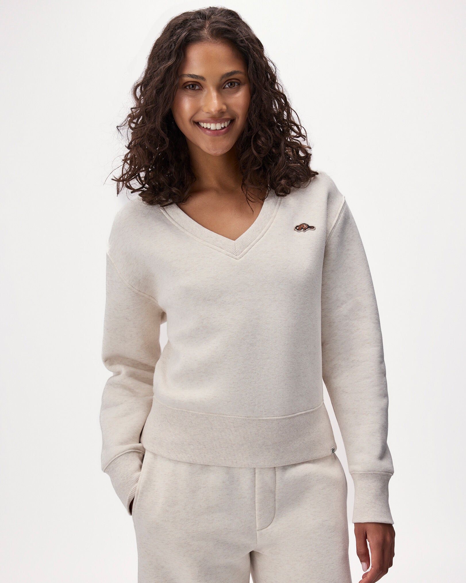Beavermark V-Neck Top