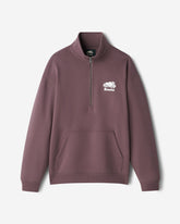 Organic Cooper Relaxed Quarter Zip Stein