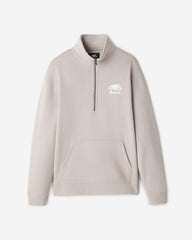 Organic Cooper Relaxed Quarter Zip Stein