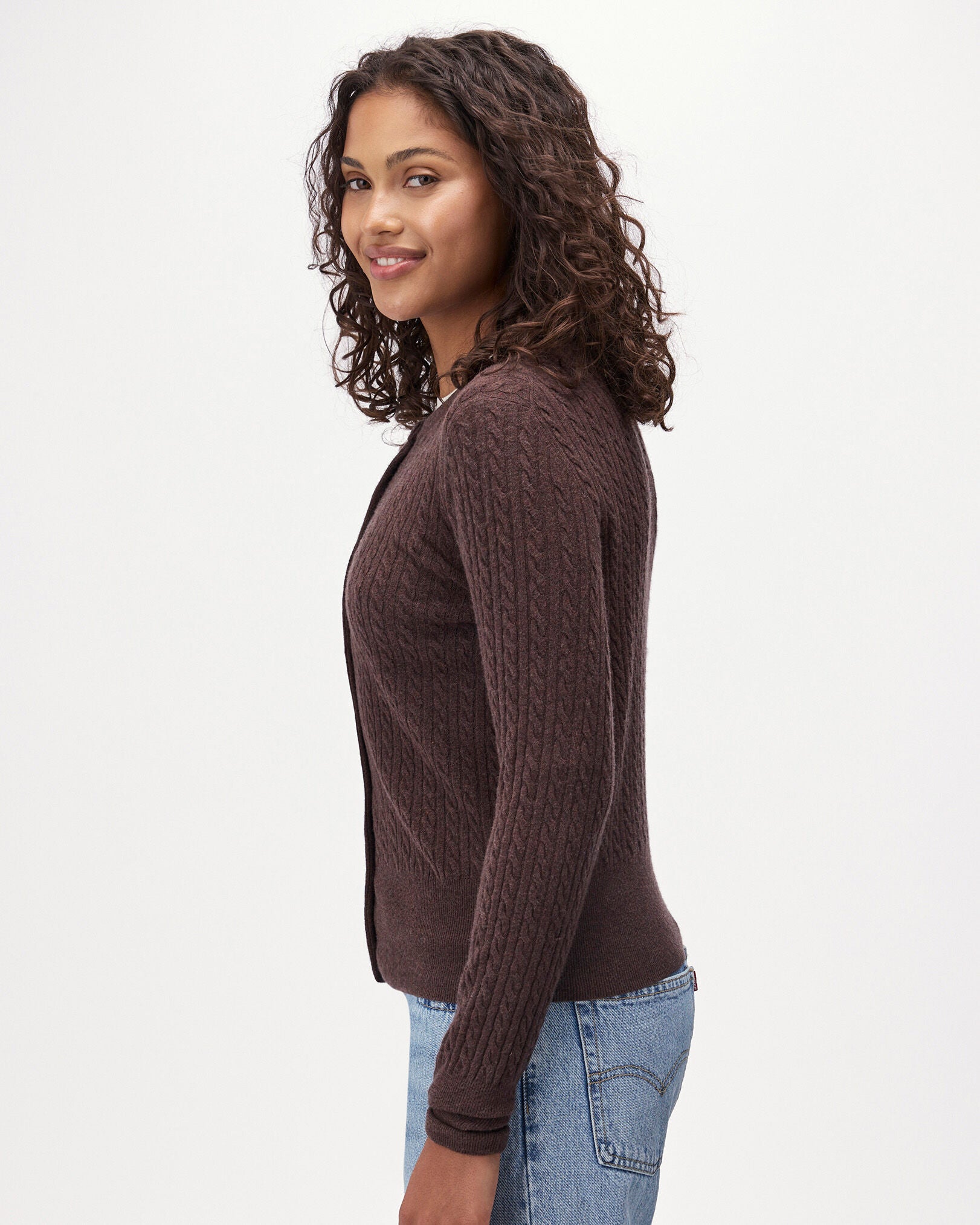 Bowen Cable Knit Cardigan