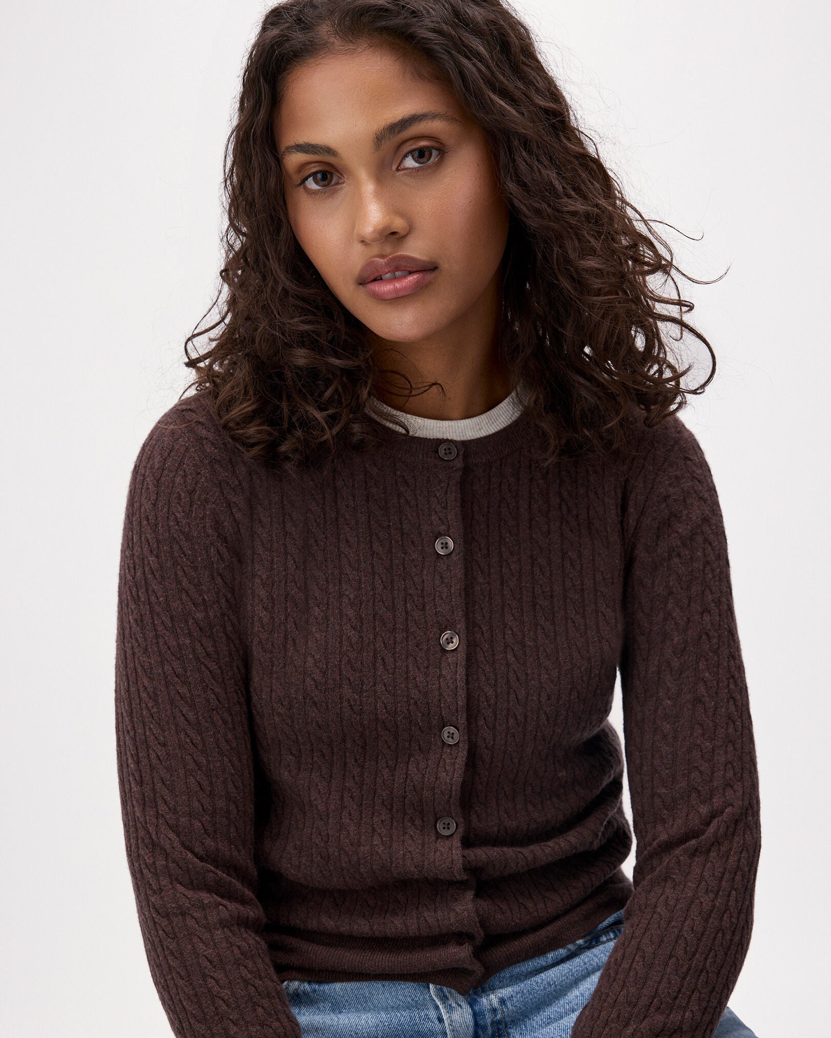 Bowen Cable Knit Cardigan