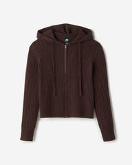 Bowen Cable Knit Full Zip Hoodie
