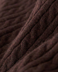 Bowen Cable Knit Full Zip Hoodie