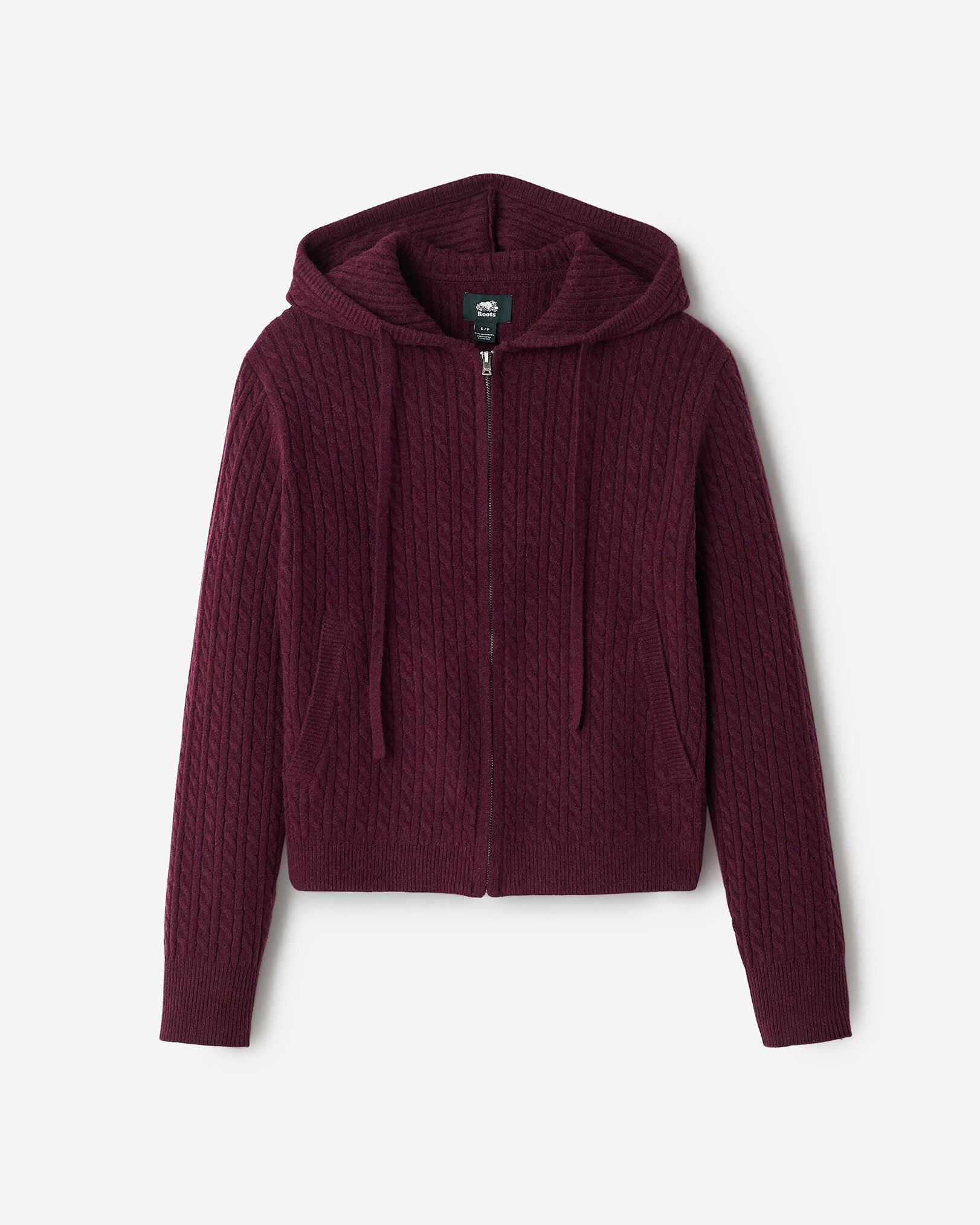 Bowen Cable Knit Full Zip Hoodie
