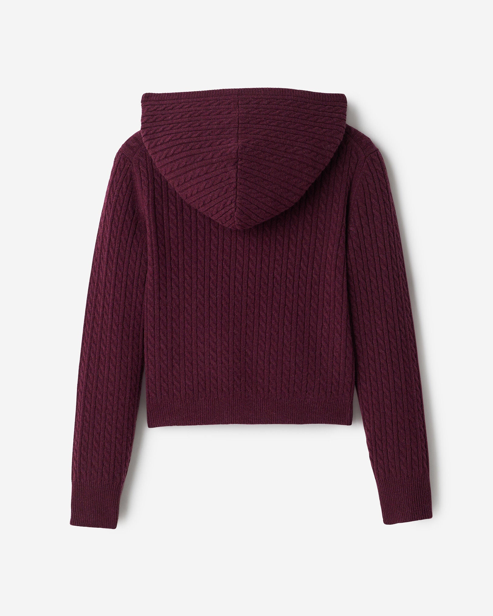 Bowen Cable Knit Full Zip Hoodie