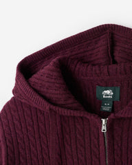 Bowen Cable Knit Full Zip Hoodie