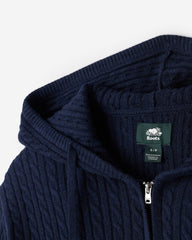 Bowen Cable Knit Full Zip Hoodie