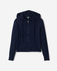 Bowen Cable Knit Full Zip Hoodie