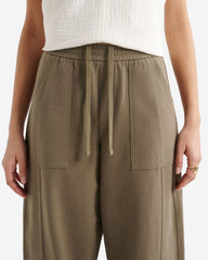 Welland Knit Twill Barrel Pant