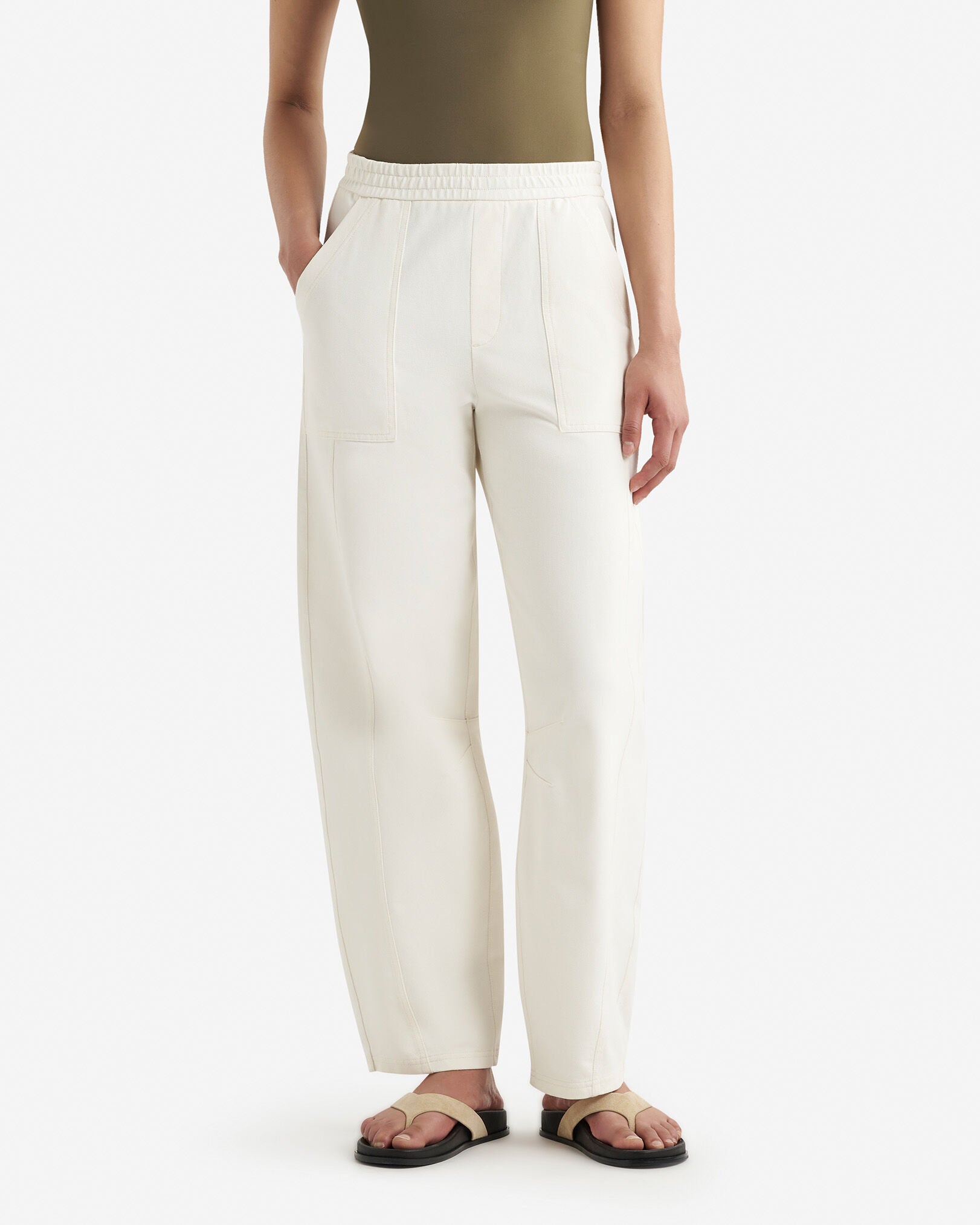 Welland Knit Twill Barrel Pant