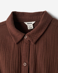 Isla Cotton Gauze Shirt Dress