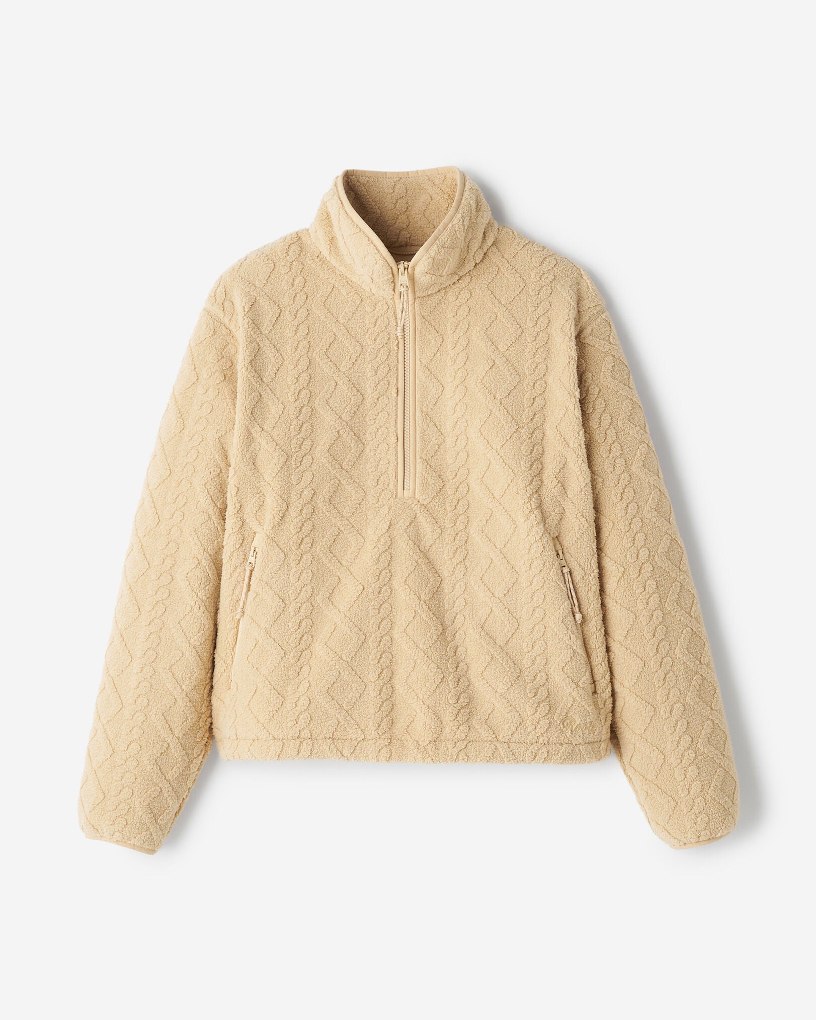 Cable Shearling Fleece Quarter Zip