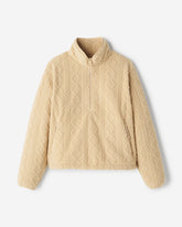 Cable Shearling Fleece Quarter Zip