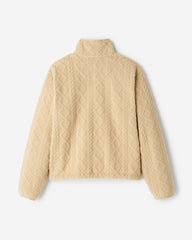 Cable Shearling Fleece Quarter Zip