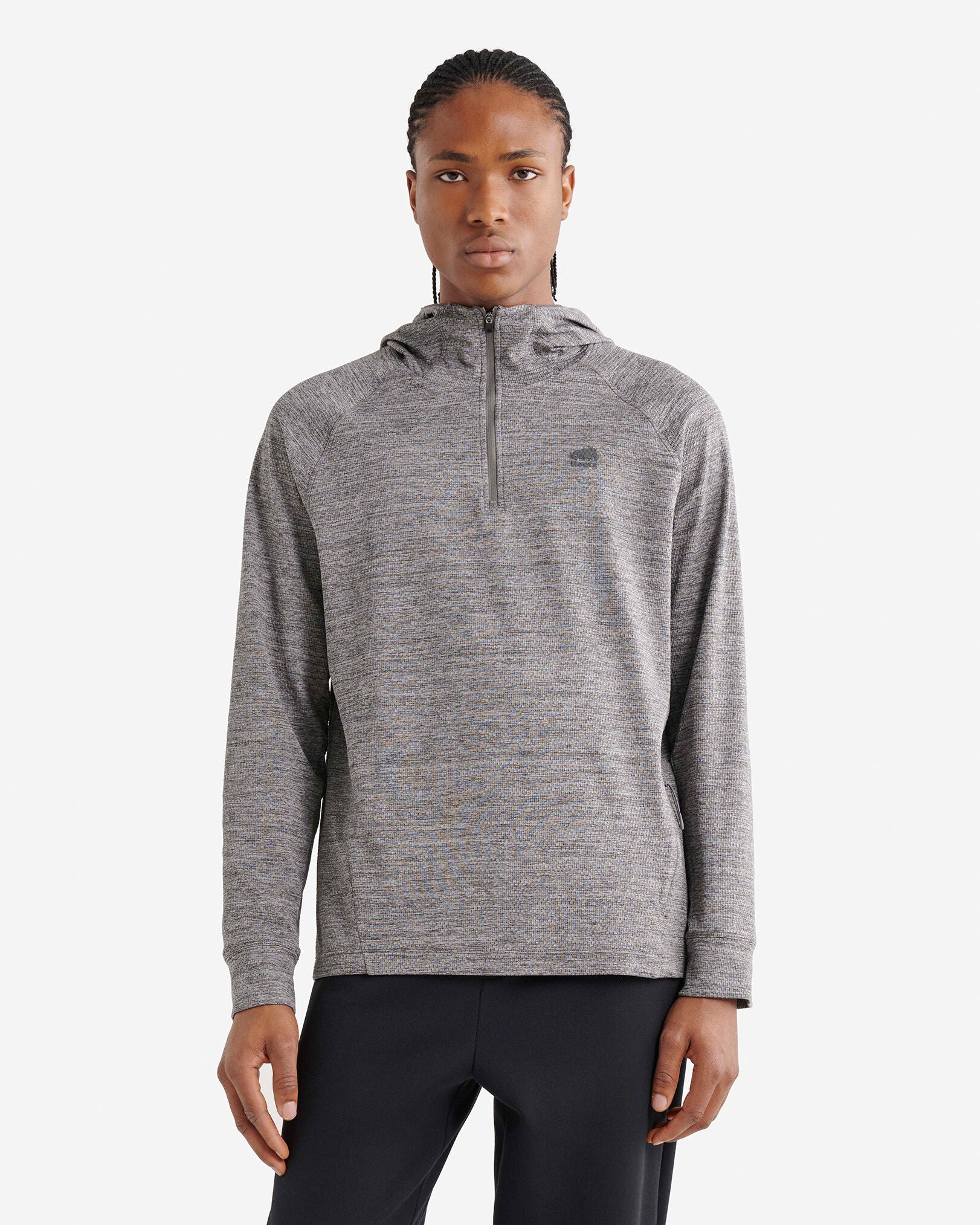 Active Textured Quarter Zip Hoodie