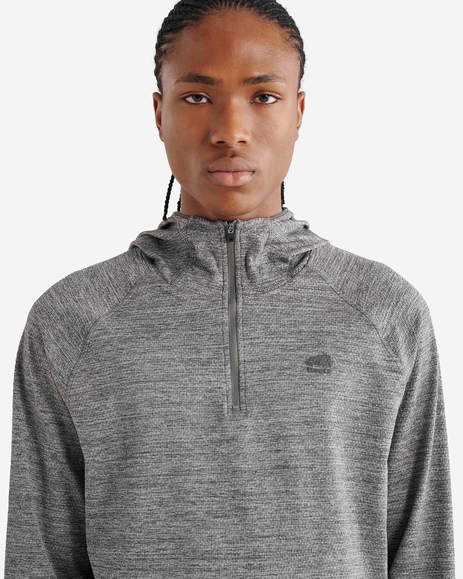 Active Textured Quarter Zip Hoodie