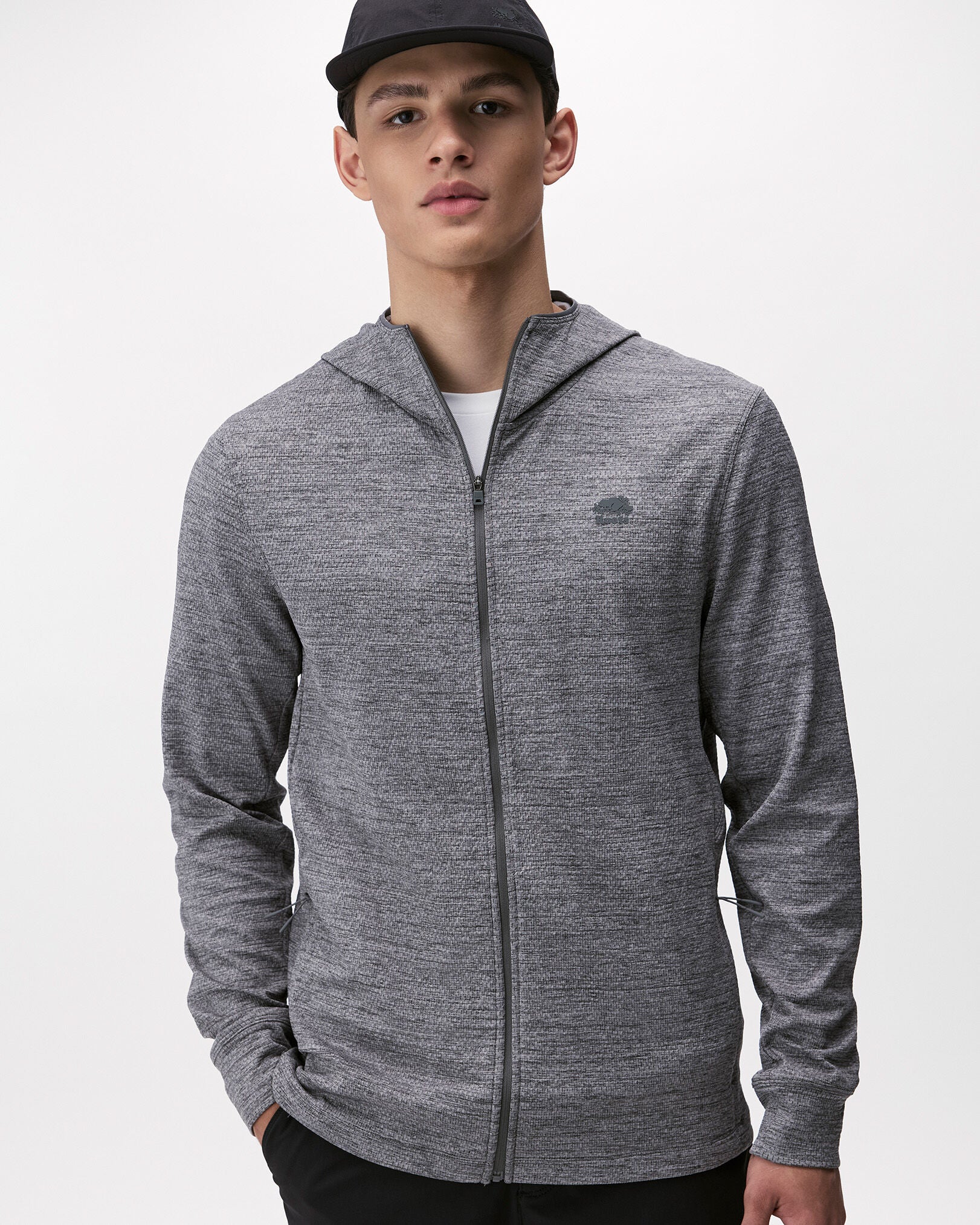 Active Textured Full Zip Hoodie