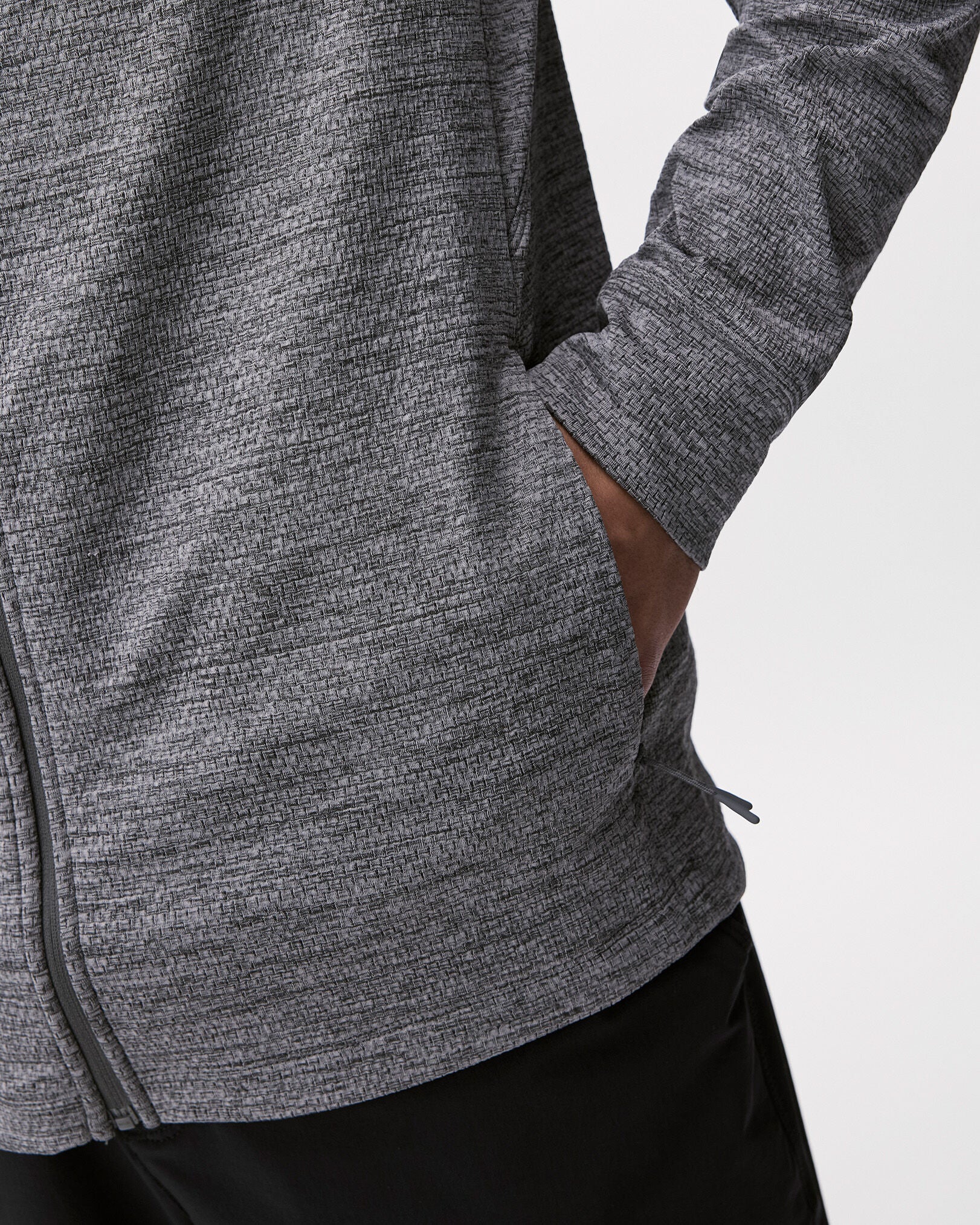 Active Textured Full Zip Hoodie