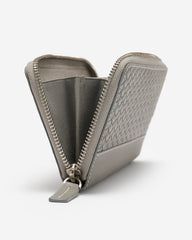 Zip Around Clutch Woven