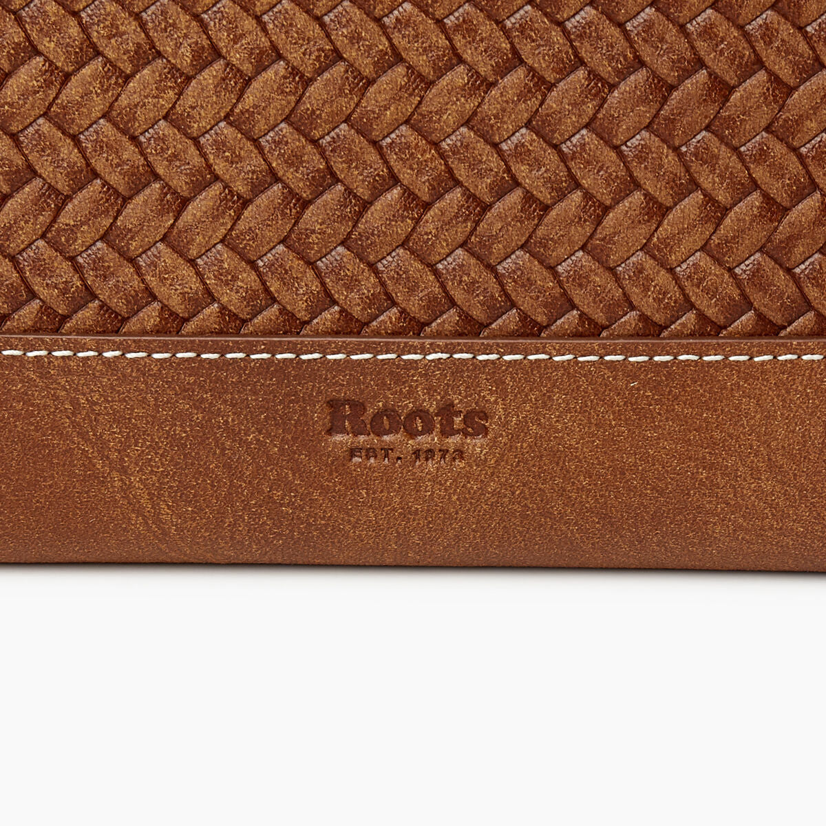 Zip Around Clutch Woven